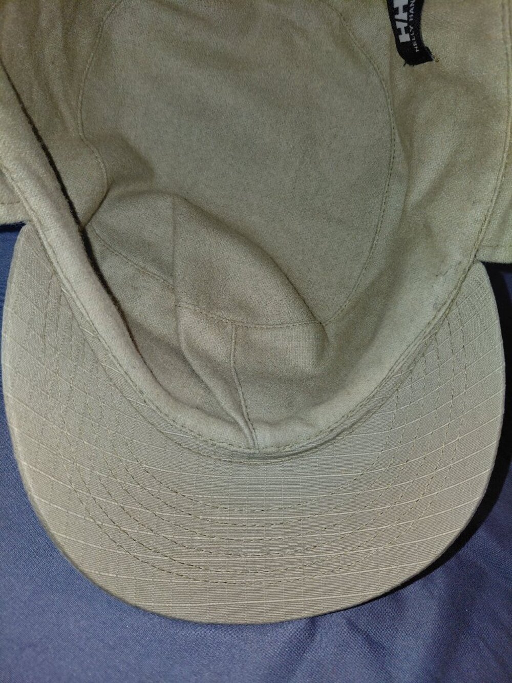 Helly Hansen Vintage Olive Green Military Cadet Patrol Cap Hat - One Size - Picture 6 of 9